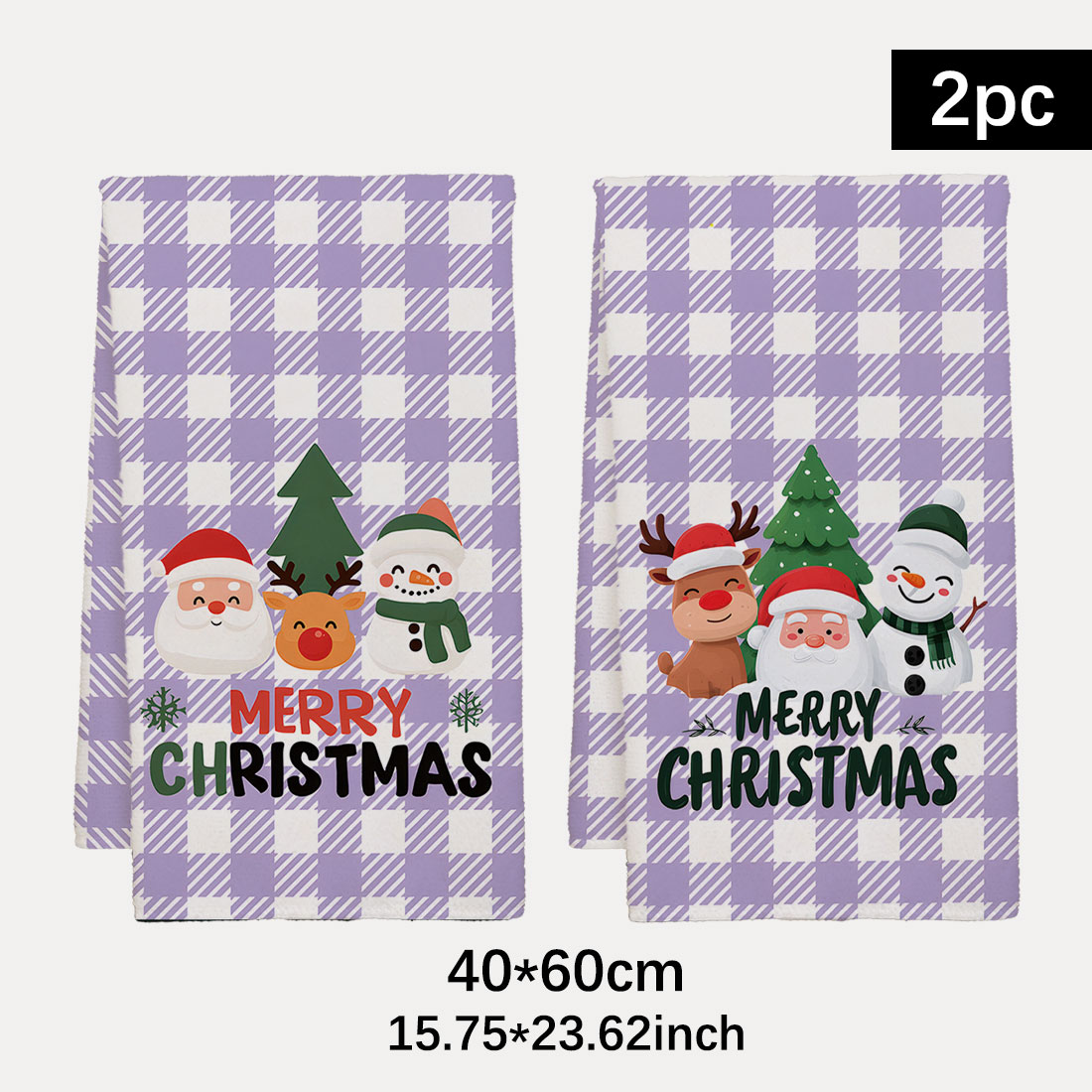Highland Home Textiles - 40x60 cm série de noël grilles