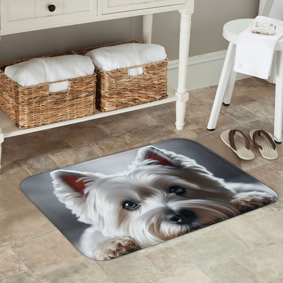 Highland Home Textiles - Tapis imprimé en 3D avec un