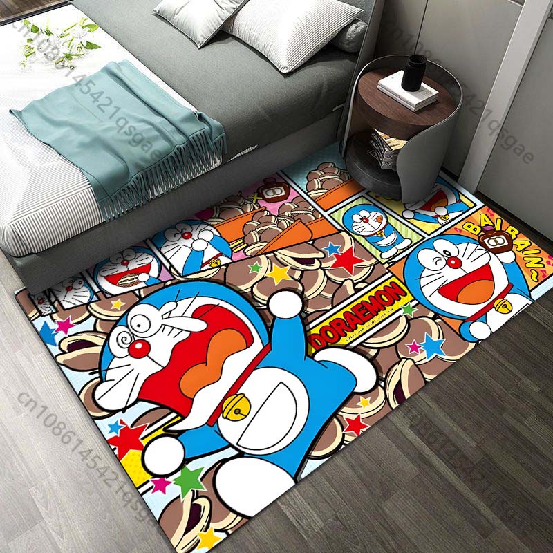 Luxury Home Textiles Usa - Tapis imprimé Doraemon et ses amis