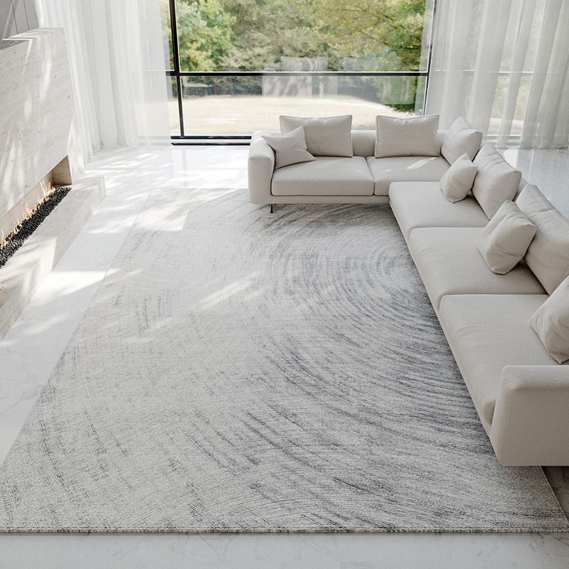 Luxury Home Textiles Usa - Tapis gris clair abstrait, moderne et