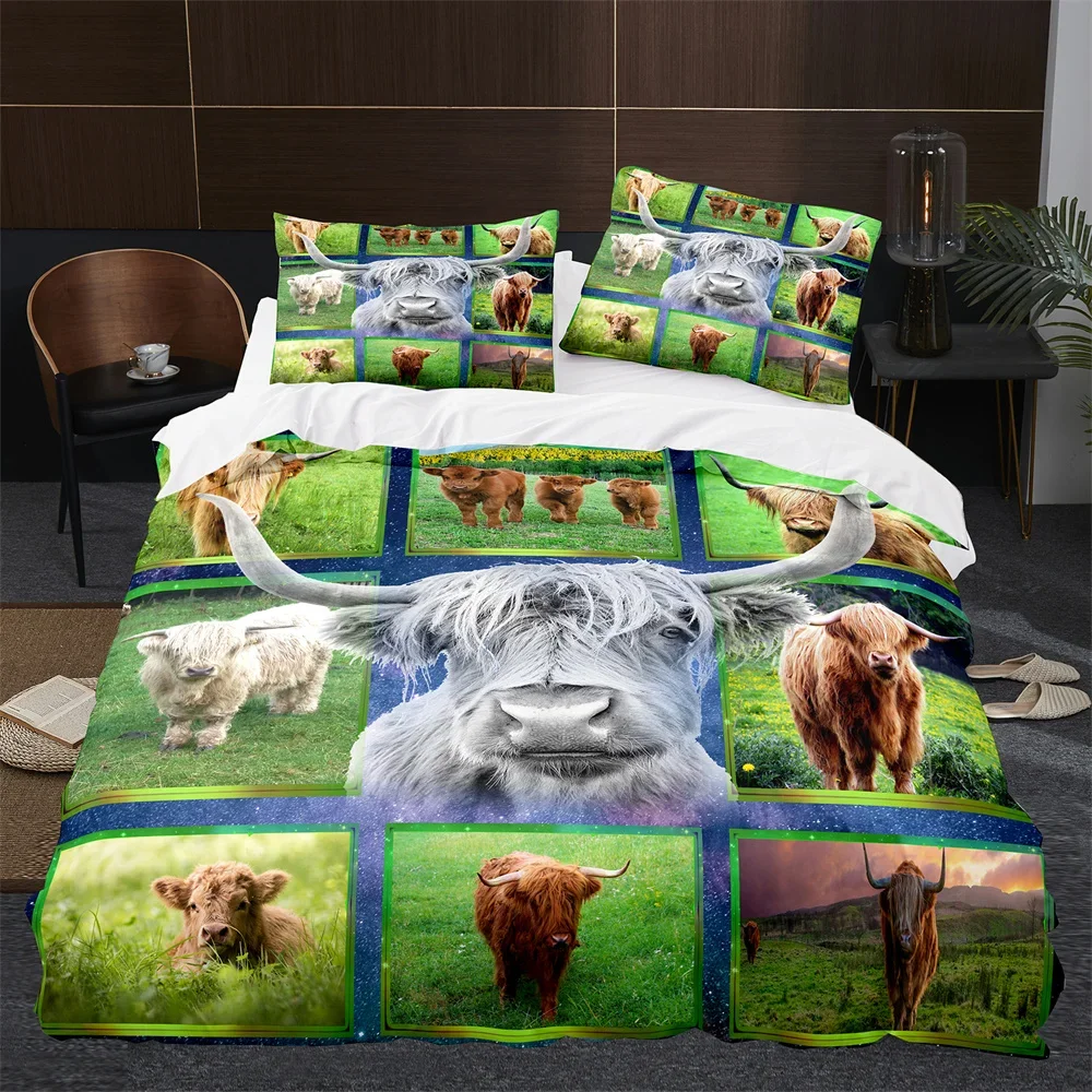 Highland vache bétail ferme An - Highland Home Textiles avis et prix