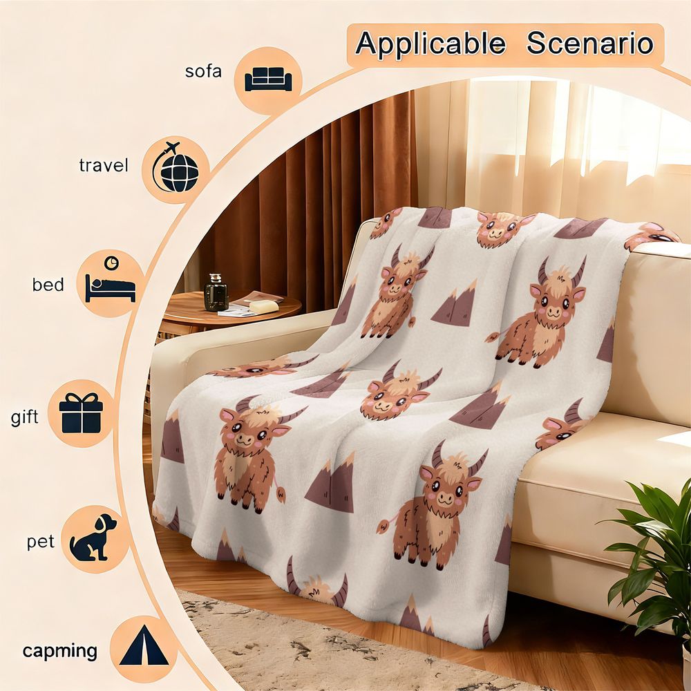 Couverture en flanelle à impri - Highland Home Textiles avis et prix