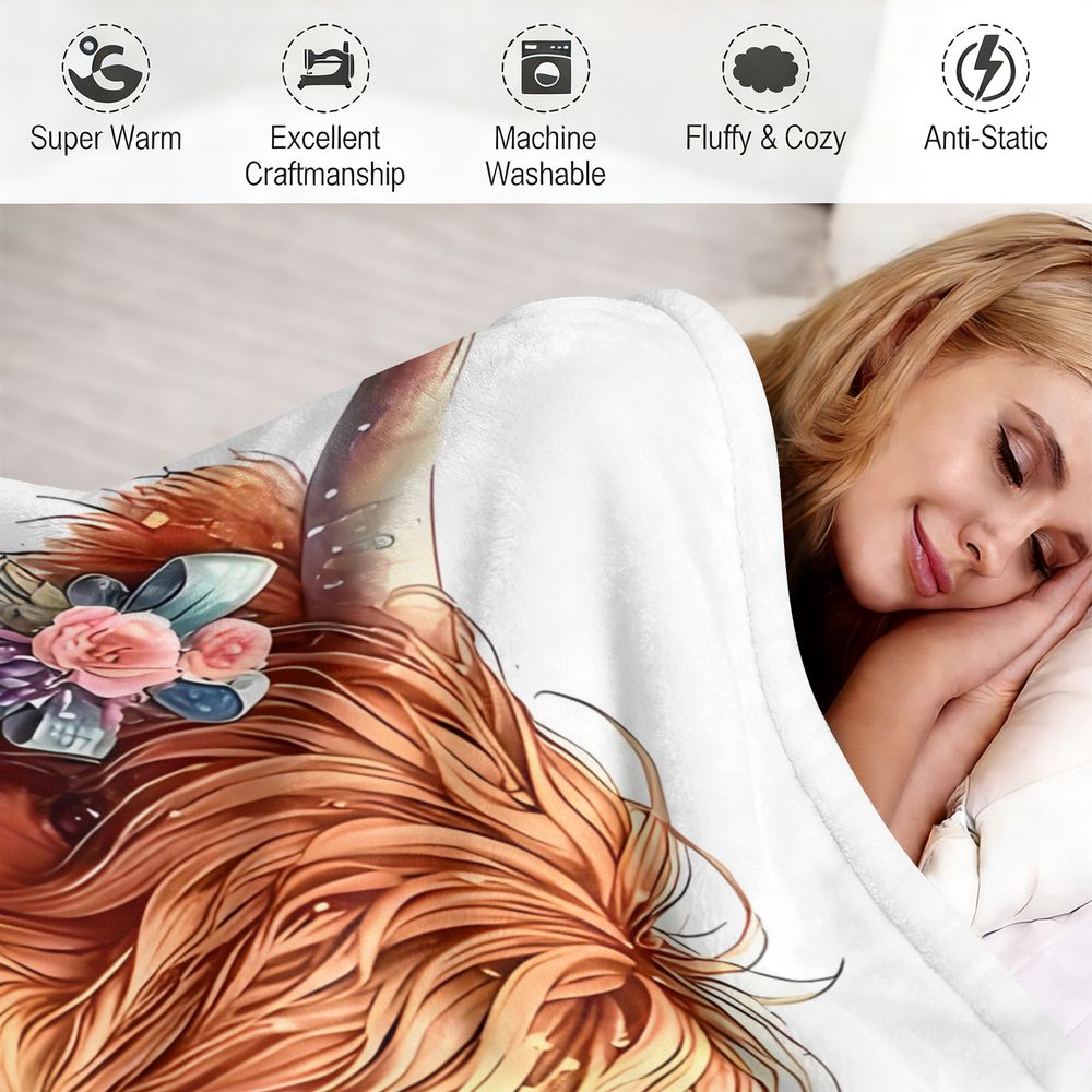 Couverture en flanelle à impri - Highland Home Textiles avis et prix