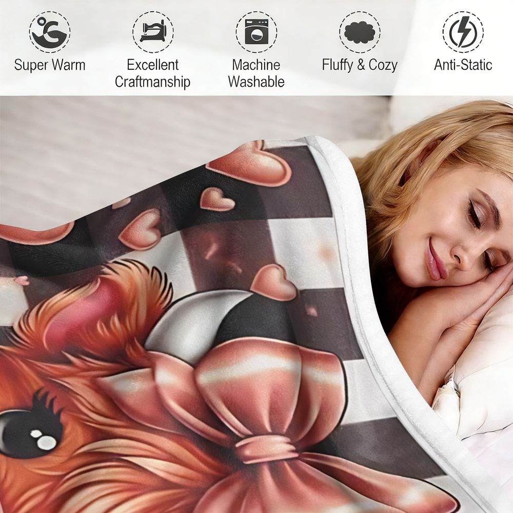 Couverture en flanelle imprimé - Highland Home Textiles avis et prix