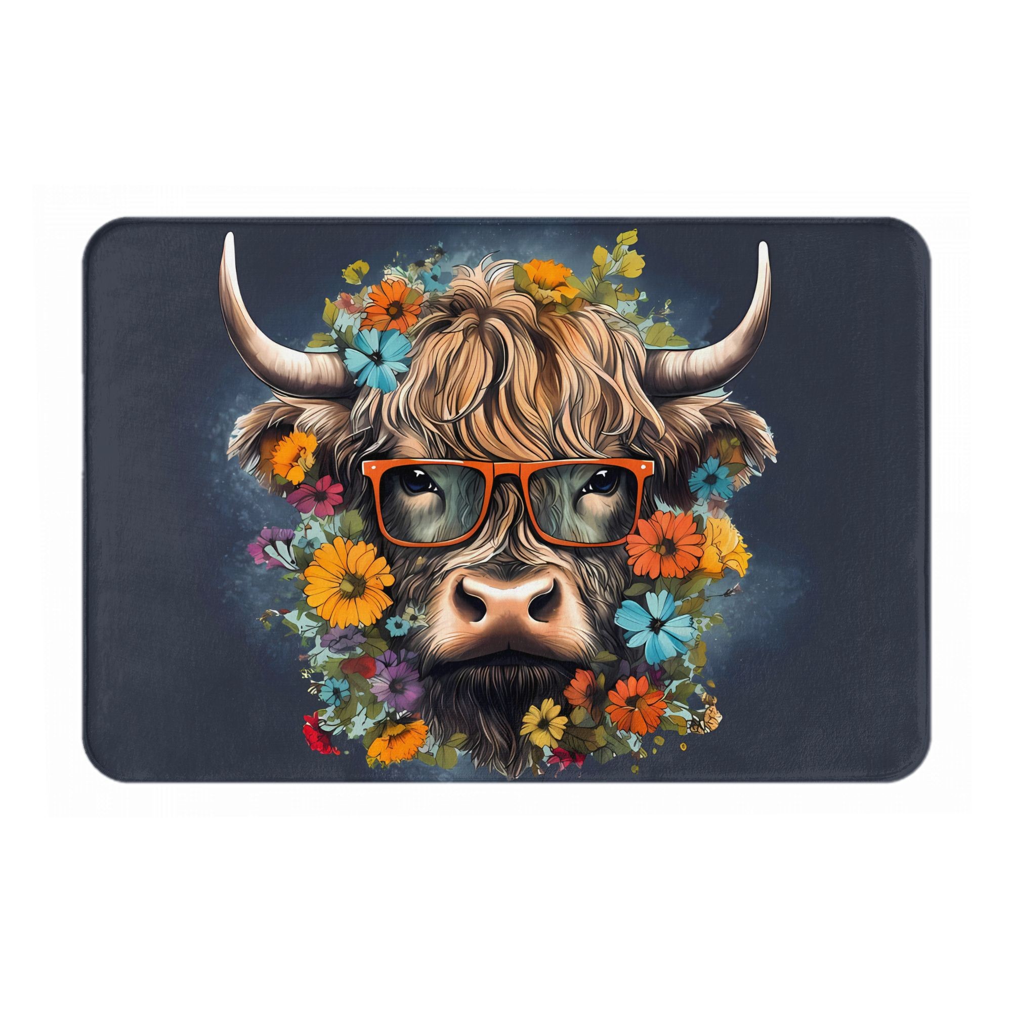 Tapis de porte à imprimé flora - Highland Home Textiles avis et prix