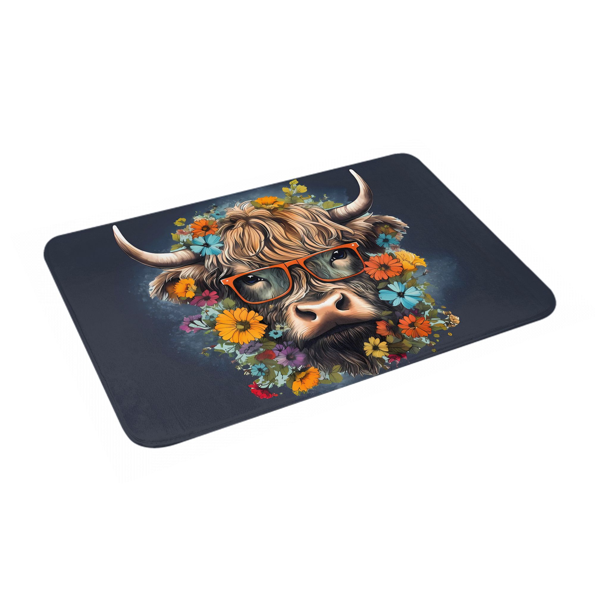 Tapis de porte à imprimé flora - Highland Home Textiles avis et prix