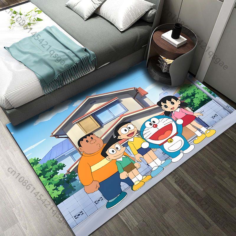 Tapis imprimé Doraemon et ses  - Luxury Home Textiles Usa avis et prix