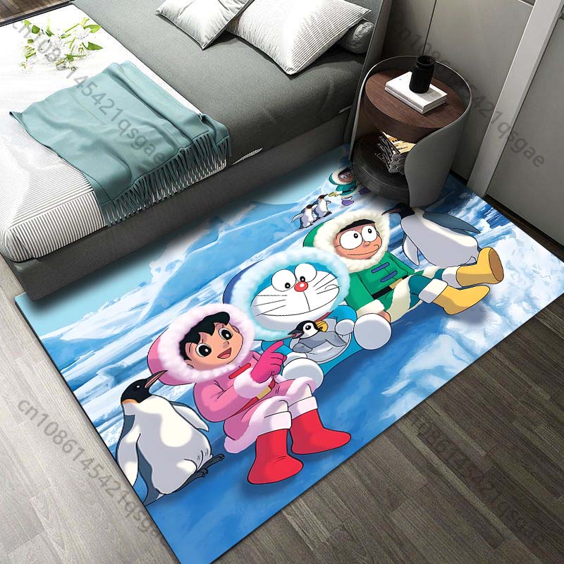 Tapis imprimé Doraemon et ses  - Luxury Home Textiles Usa avis et prix
