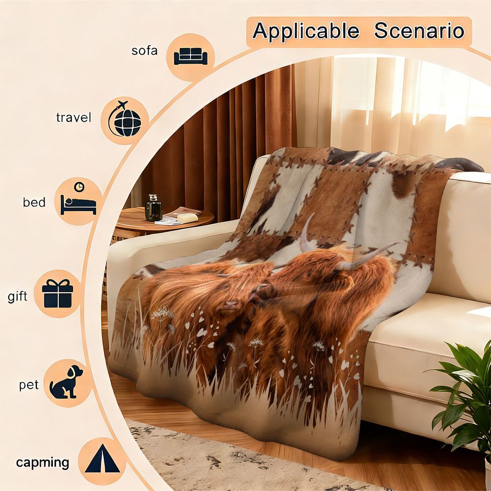 Couverture en polaire et flane - Highland Home Textiles avis et prix