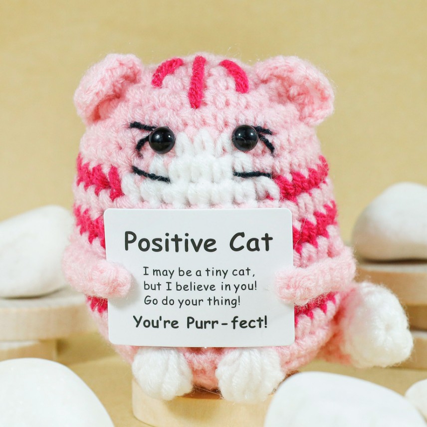 Poupée de chat Positive au Cro - Home Textiles Today avis et prix