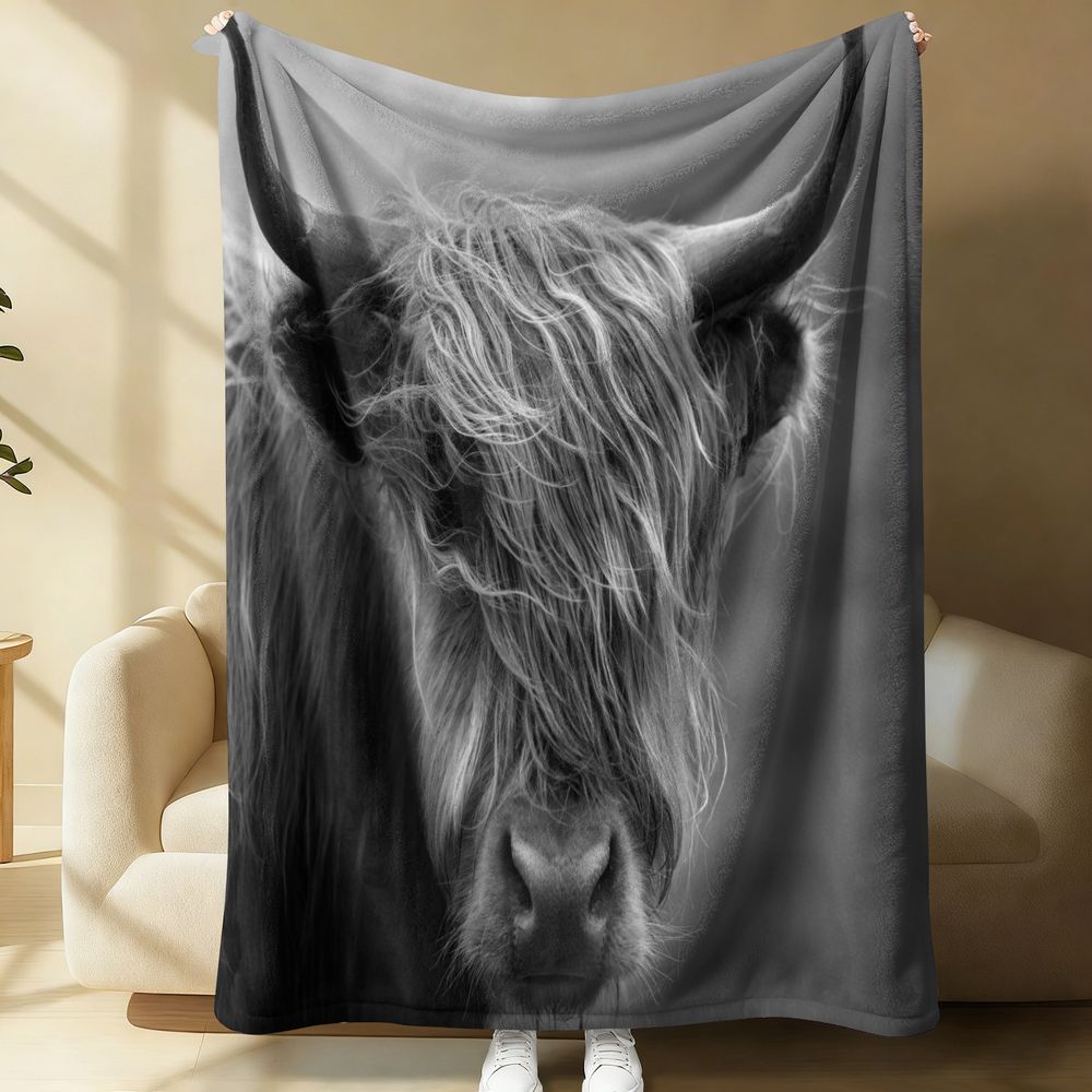 Couverture en flanelle motif v - Highland Home Textiles avis et prix