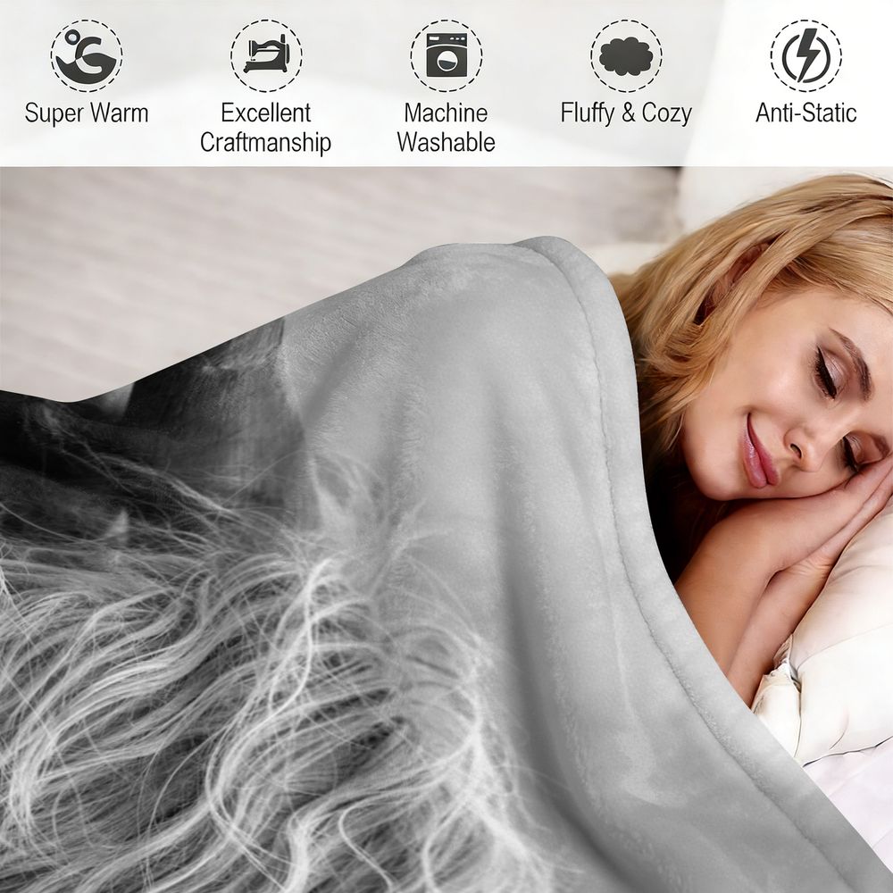 Couverture en flanelle motif v - Highland Home Textiles avis et prix