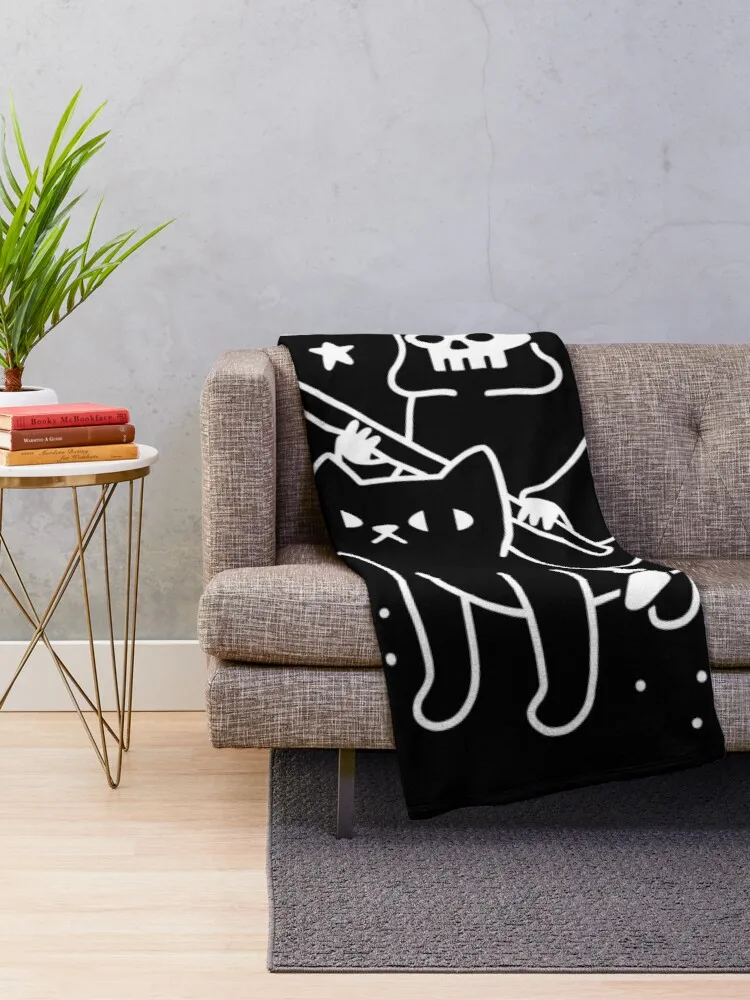 Death Rides A Black Cat Throw  - Luxury Home Textiles Usa avis et prix