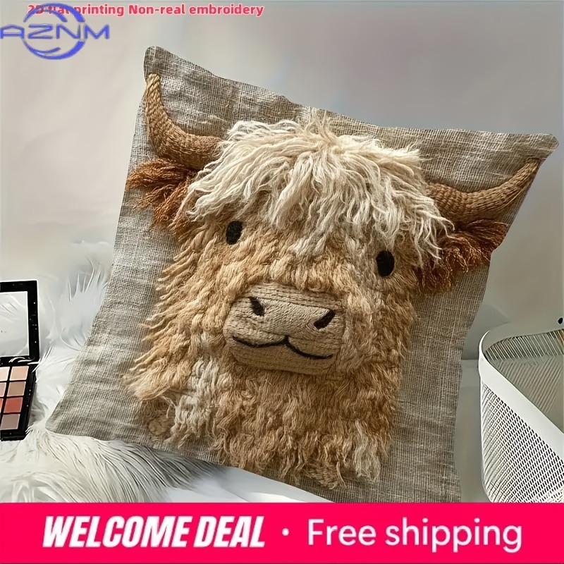 Housse de coussin imprimée en  - Highland Home Textiles avis et prix